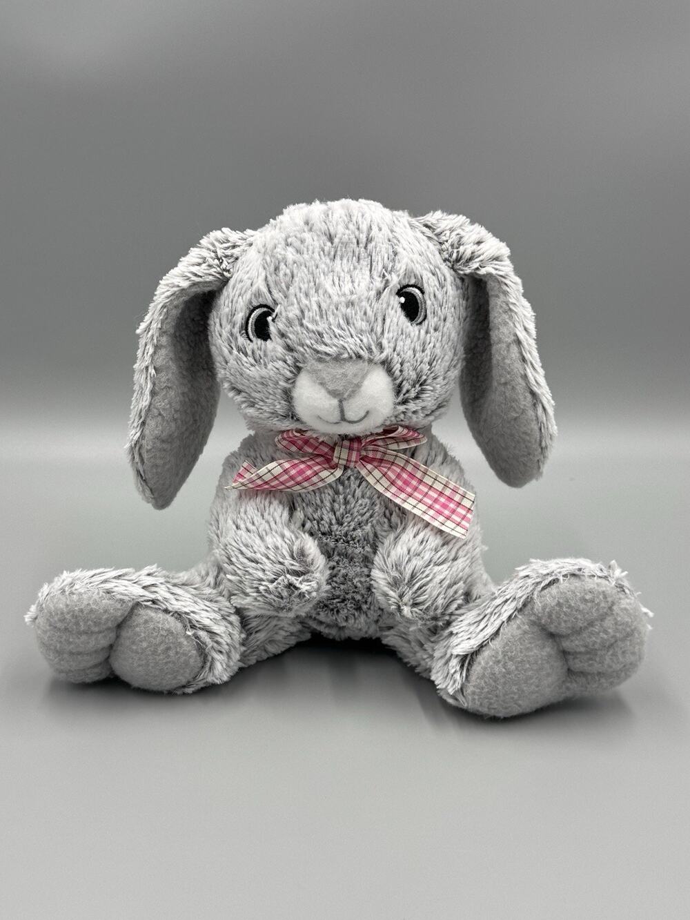 Midwood Brands Frosted Gray Sitting Bunny Rabbit Plush 10” Stuffed Animal